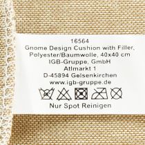 položky Dekoračný vankúšik s trpaslíkom dekoratívny vankúšik zelená béžová 40×40cm