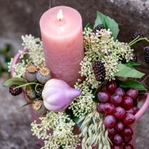 položky Umelá zeleninová dekorácia cesnak ružová, biela Ø6,5cm 2 ks