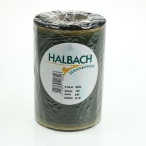 položky Moaré stuha na veniec, 150 mm, tmavozelená so zlatým perleťovým okrajom, taftová väzba, 25 m kotúč na dekoráciu a dizajn