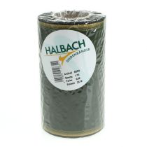 položky Elegantná moaré stuha na veniec, 175 mm, tmavozelená s perleťovým okrajom a taftovou väzbou na slávnostné príležitosti