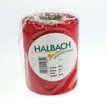 položky Červená stuha na veniec 125 mm x 25 m - Stuha na pohrebné kvetinárske účely, nápisy a dekorácie