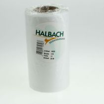 položky Biela stuha na veniec pre pohrebné kvetinárstvo, šírka 175 mm, dĺžka 25 m, vysoko kvalitná acetátová stuha