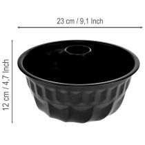 položky Kuchynská dekorácia čierna forma na tortu Bundt plech kovový Ø23cm