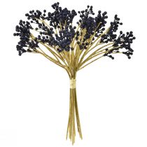 položky Umelé bobule modré umelé rastliny 28cm 12 kusov v zväzku