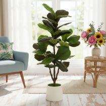 položky Umelý Ficus lyrata 120 cm dekoratívny do obývačky