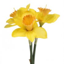 položky Umelé narcisy hodvábne kvety žlté narcisy 40cm 3ks