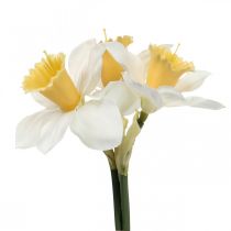 položky Umelý narcis hodvábne kvety biely narcis 40cm 3ks