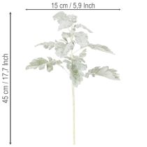 položky Umelá vetvička Senecio (starček), prepracovane vyrobená, 45 cm, 3 kusy