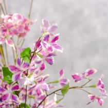 položky Umelý kvet plamienku, dlhotrvajúca dekorácia na stôl, 110 cm, 3 kusy