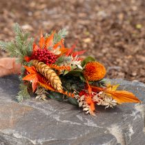 položky Umelé kvety, Banksia, Proteaceae oranžová D58 cm V6 cm 3 ks