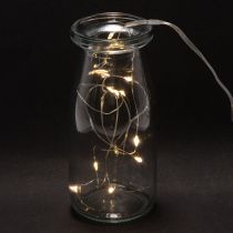 Článok Reťazové svetlá na batérie do interiéru, teplá biela, 10 LED diód, dĺžka 1 m, 6 kusov