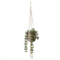 položky Závesný košík Macrame na hrniec Ø18–19cm krémová V85cm