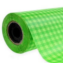 položky Manžetový papier 37,5cm 100m Májový zelený kockovaný