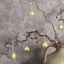 položky Kovový závesný kvet pre romantickú dekoráciu v interiéri aj exteriéri, 6 cm, 6 kusov