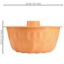 položky Kovová dekoratívna forma na pečenie Bundt cake oranžová Ø23cm V12cm