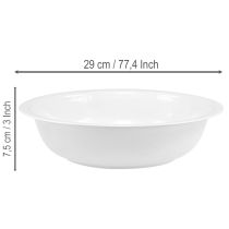 položky Kovová misa, vzhľad bieleho smaltu, Ø29cm, V7,5cm