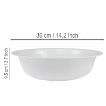 položky Kovová misa, biela, smaltovaný vzhľad, Ø36cm, V9,5cm