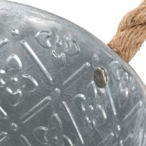 položky Kovový kvetináč, kvetináč s rúčkami, kvetináč s kvetinovým vzorom Ø18cm