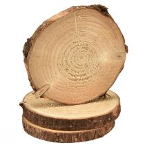 položky Mini kotúč na stromček s dekoráciou z prírodného dreva Ø8-9cm 9ks