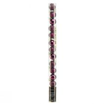 položky Mini vianočné gule fialové plastové Ø3cm V3,5cm 14 ks