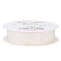 položky Organzová stuha kvetinová darčeková stuha krémová 25mm 18m