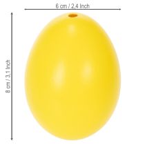 položky Veľkonočná dekorácia vajíčok, pravé husacie vajcia pre jarnú výzdobu izby, 8 cm, 10 kusov