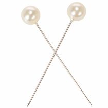 Článok Špendlíky s perleťovou hlavičkou, šampanské, Ø10mm, 60mm