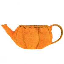položky Dekorácia na kvetináč s tekvicou oranžovo-žltozelená Ø19cm V12cm