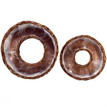 položky Sada vŕbových výsadbových kruhov Ø32/25cm, 2 kusy, rustikálna prírodná dekorácia