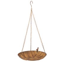 položky Dekoratívna závesná misa, záhradná dekorácia, hrdzavý vzhľad, Ø31cm, D62cm
