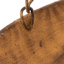 položky Dekoratívna závesná misa, záhradná dekorácia, hrdzavý vzhľad, Ø31cm, D62cm