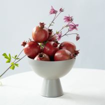 položky Kovová dekoratívna trofej pre kvetináče so sivým podstavcom Ø16cm V13cm