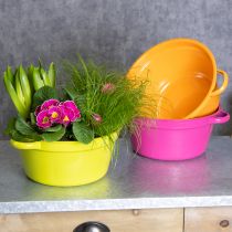 položky Plechový kvetináč, jarná dekorácia do obývačky, 25 cm, 3 kusy