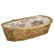 položky Miska na rastliny prírodná miska na kvety viniča oválna 40x19x11,5cm
