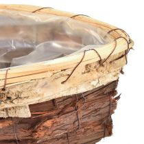 položky Rastlinné loďky drevená kôra 3-farebná 33,5/40/48 cm sada 3 ks