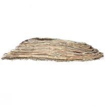 položky Rastlinná loďka rastlina vlna ratan prírodný biely 45x16cm