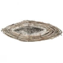 položky Ratanové kvetináče z viniča, prírodná biela, 40x13cm, 2 kusy - Dekoračné rastliny do vidieckeho domu