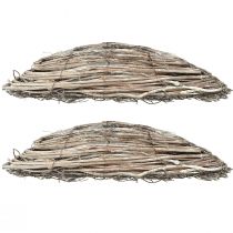 položky Ratanové kvetináče z viniča, prírodná biela, 40x13cm, 2 kusy - Dekoračné rastliny do vidieckeho domu