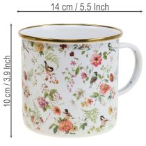Článok Smaltovaný kvetináč na kvety, Ø11cm