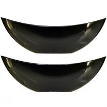 položky Štýlová miska na loď v tmavozelenej farbe - ideálna na pestovanie - 39 cm 2ks