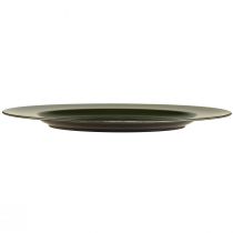 položky Elegantný tmavozelený plastový tanier 28 cm 4ks