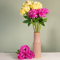 položky Umelý kvet ranunculus, detailná replika do obývačky a kancelárie, 55 cm, 6 kusov