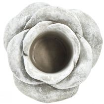 položky Ruža keramická dekorácia na hrob stolová dekorácia svietnik veľký Ø17cm V9cm