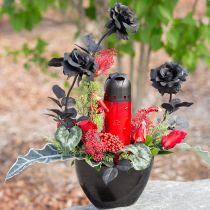 položky Hodvábny kvet ruže čierny 63 cm