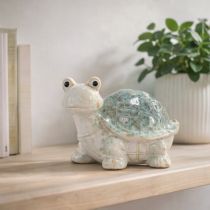 položky Keramická figúrka korytnačky ako pútavý prvok v obývacej izbe, dekoratívna figúrka, 22 cm