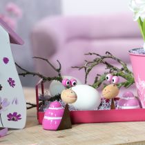 položky Figúrka slimáka so zábavným dizajnom, pôvabná jarná dekorácia, 9 cm, 4 diely