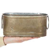 položky Sada kovových kvetináčov a vaní, vintage retro štýl, D22,5 cm/27 cm/31 cm