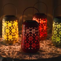 položky Solárny lampión s kvetinovým vzorom pre romantické večery v záhrade, 26 cm