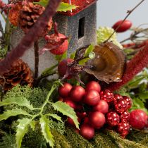 položky Zrkadlové bobule Červené matné, lesklé Ø1,5 cm 140 ks