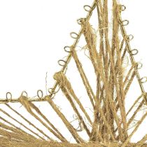 položky Hviezda zabalená v jute Vianočná dekorácia rustikálna 20cm 4ks